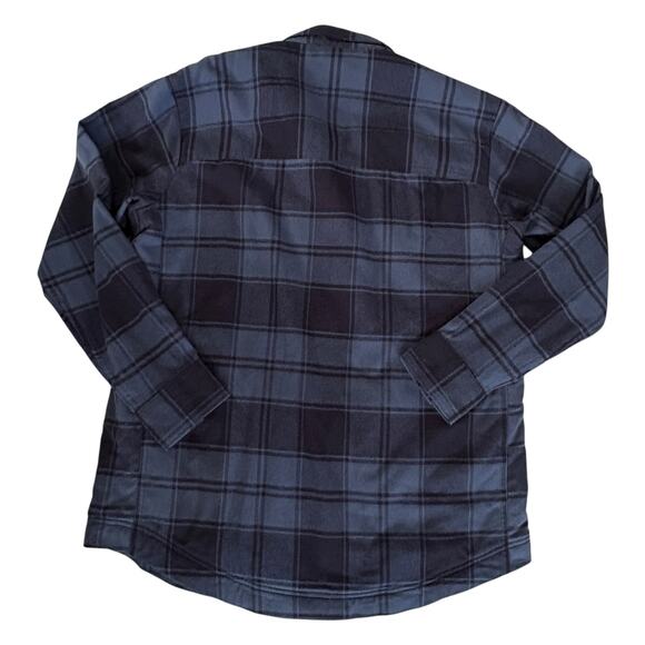 Eddie Bauer Sherpa Lined Flannel Shirt Jacket Plaid M Cottage Farm Barn NWT - Picture 10 of 11